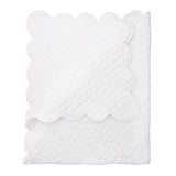 BABY HAND QUILTED SATIN BLANKET - Lenora