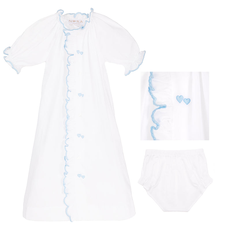 BABY ERIN HEART COTTON DAYGOWN - Lenora