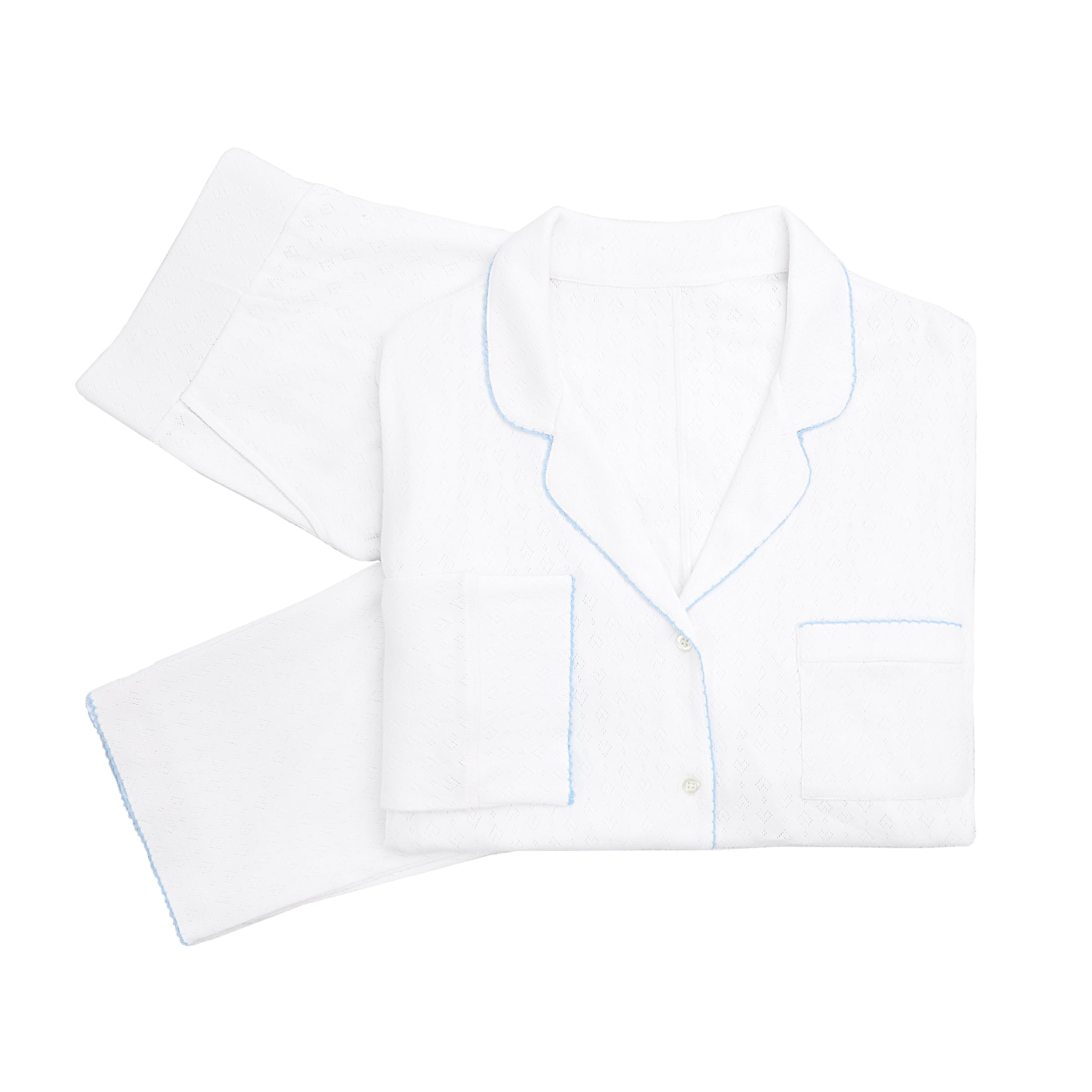 LIZA POINTELLE COTTON LONG PAJAMAS - Lenora