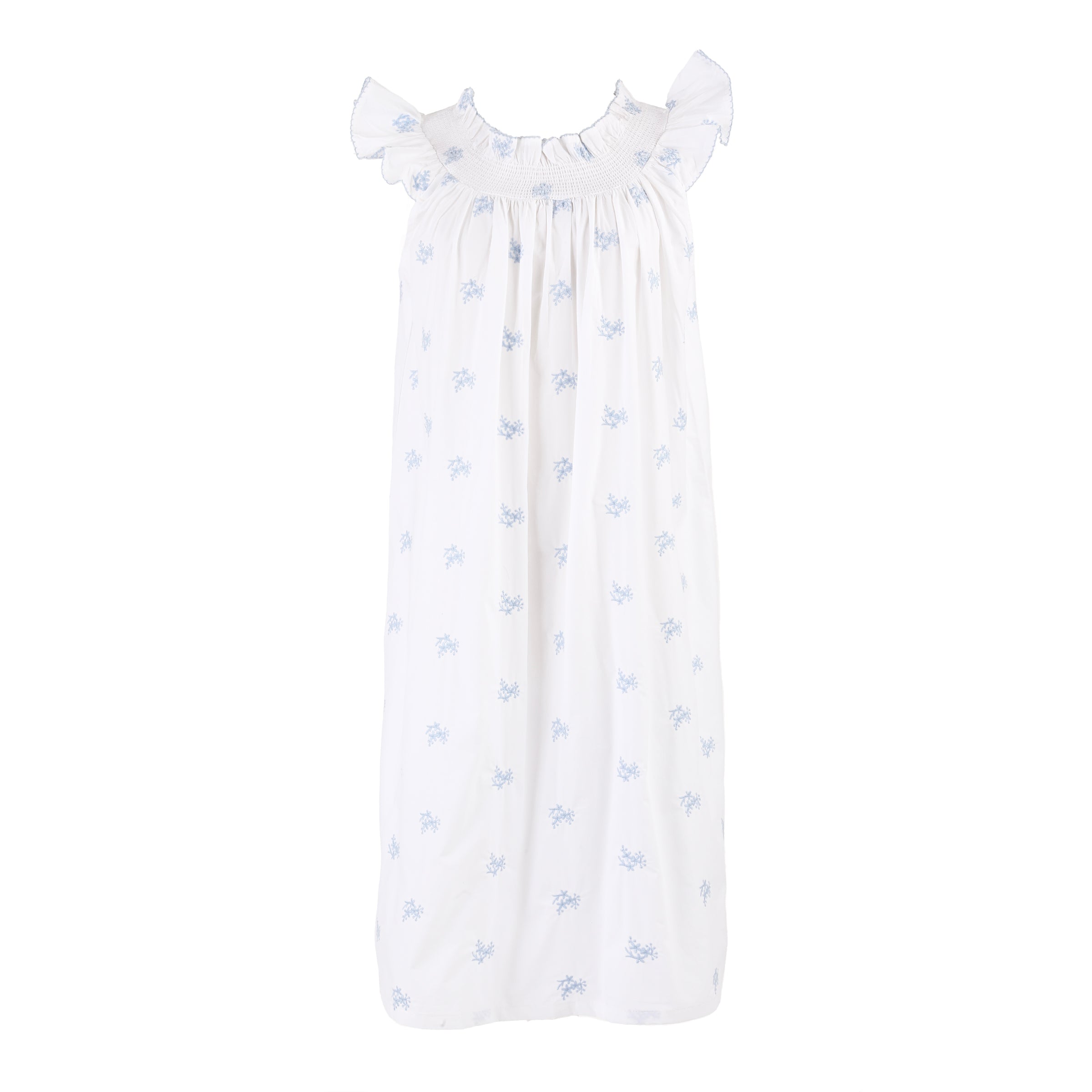 NANCY COTTON EMBROIDERED NIGHTGOWN - Lenora