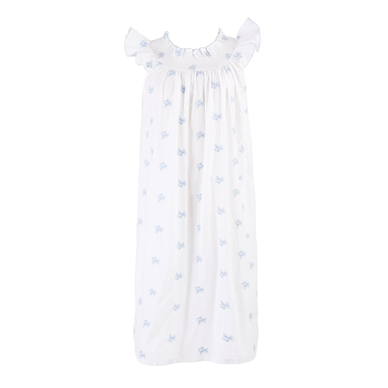 NANCY COTTON EMBROIDERED NIGHTGOWN - Lenora