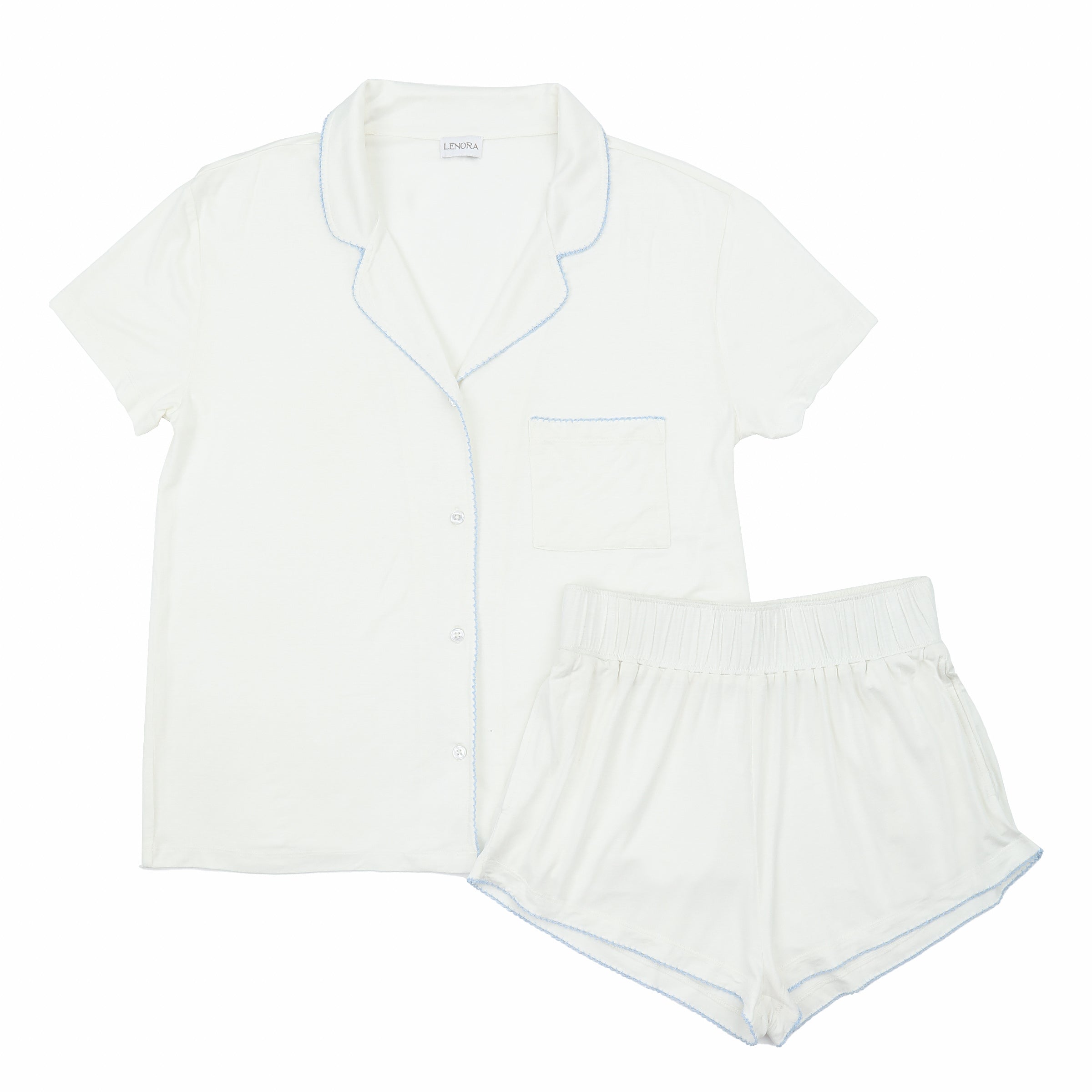 NORA MODAL KNIT SHORT PAJAMAS - Lenora