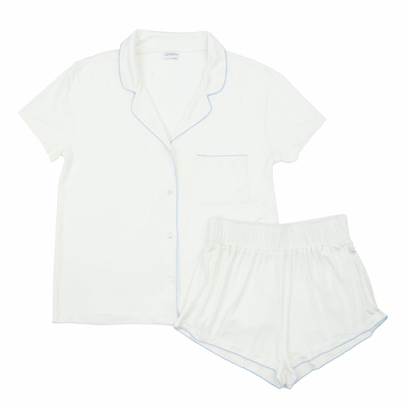 NORA MODAL KNIT SHORT PAJAMAS - Lenora