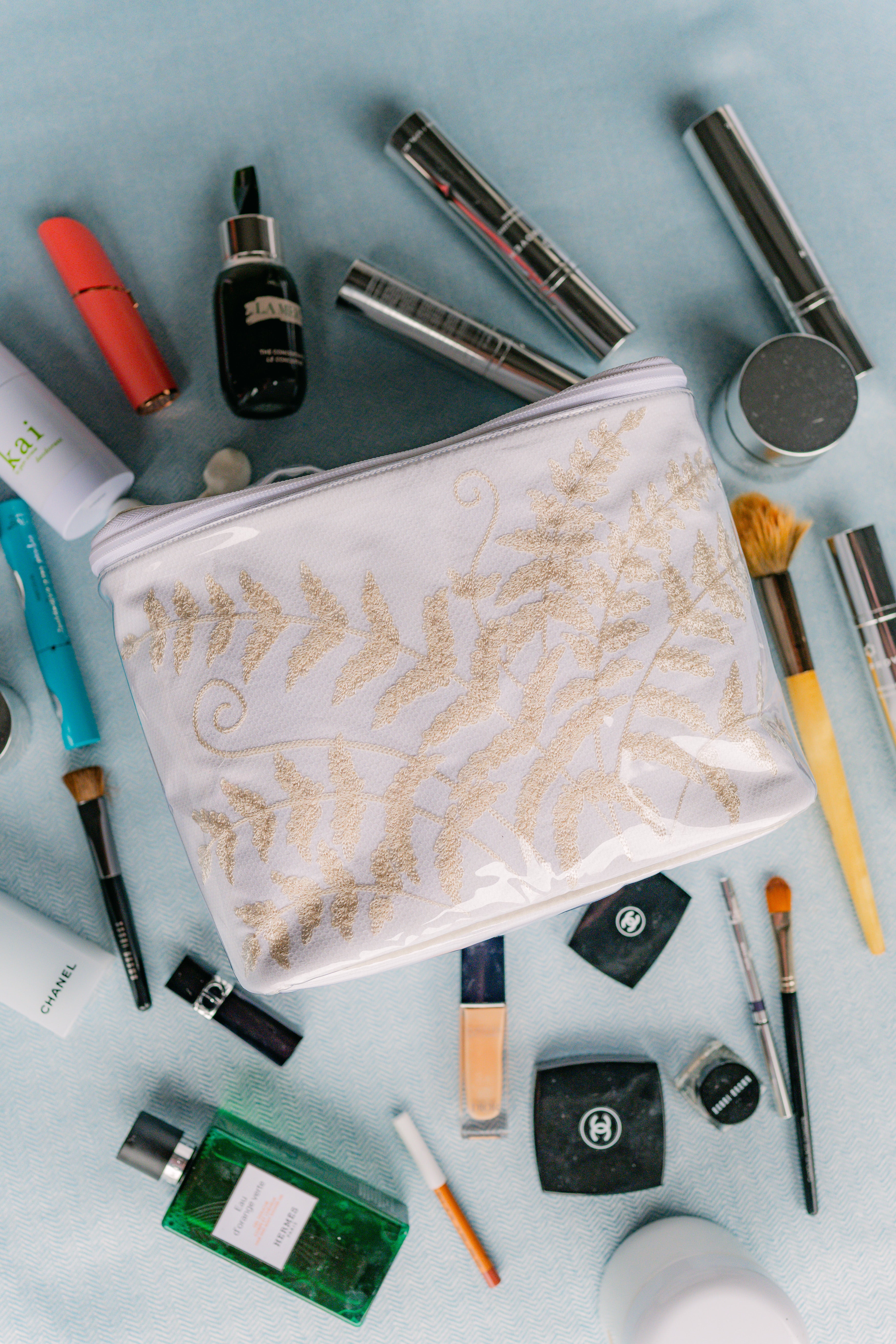 Fern Train Case Bundle in Ivory - Lenora