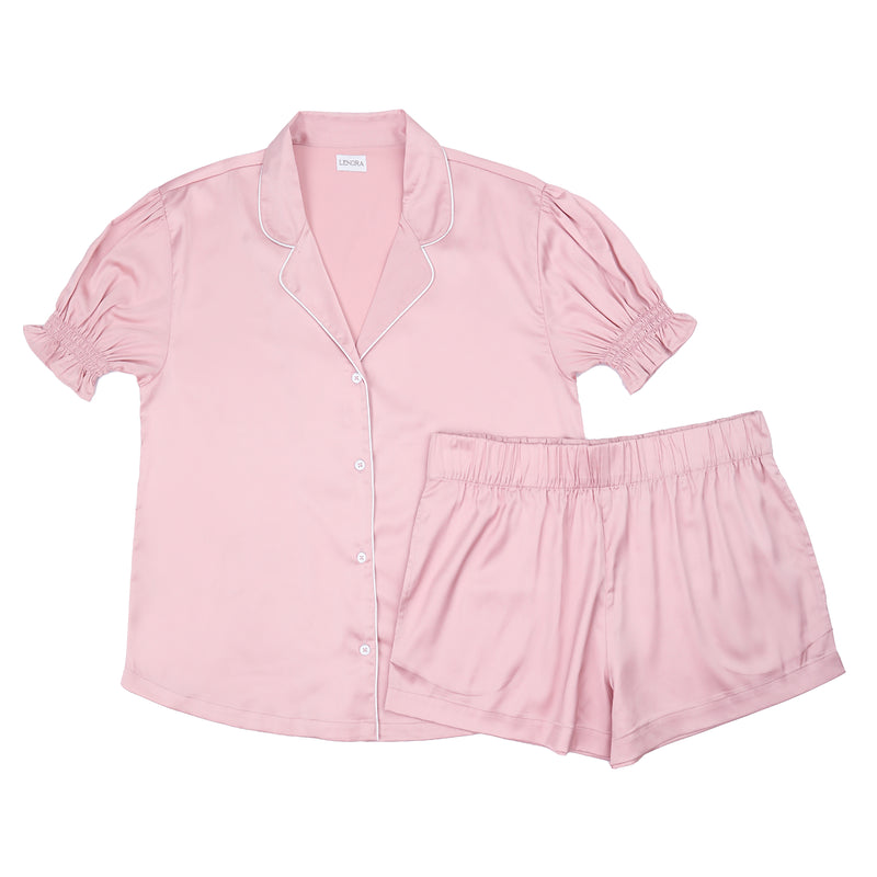CLASSIC CHLOE SATIN SHORT PAJAMAS - Lenora