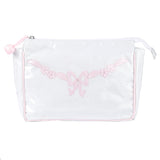 FLORAL BOW LARGE MAKEUP BAG - Lenora