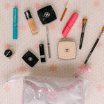 FLORAL BOW SMALL MAKEUP BAG - Lenora