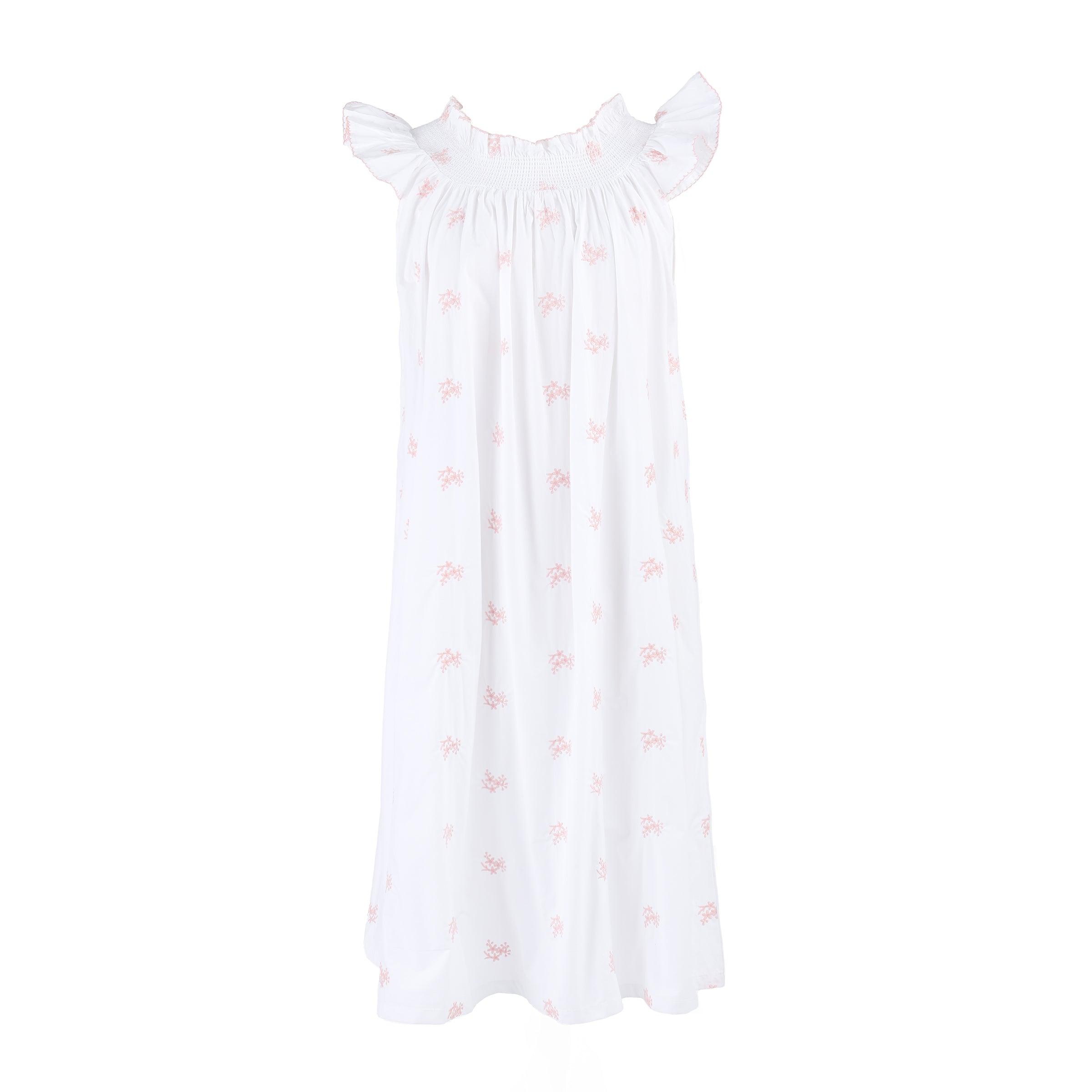 NANCY COTTON EMBROIDERED NIGHTGOWN - Lenora