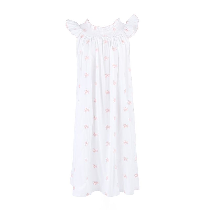 NANCY COTTON EMBROIDERED NIGHTGOWN - Lenora