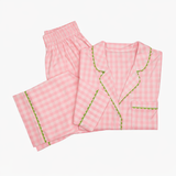 CLASSIC GINGHAM CHECK PAJAMAS W/ RIC RAK TRIM - Lenora