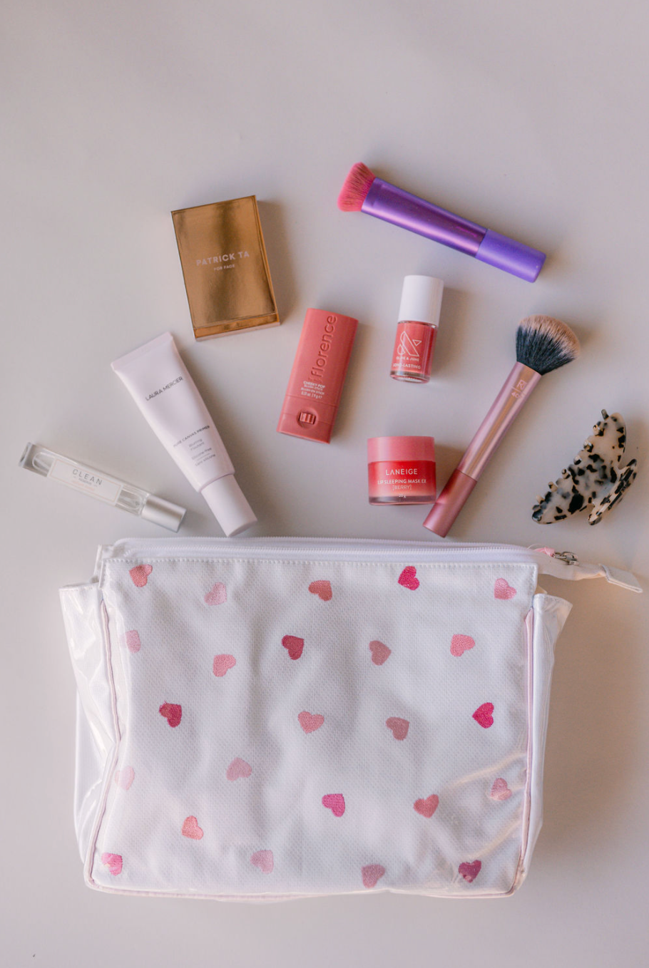 JOSIE HEART LARGE MAKE UP BAG - Lenora
