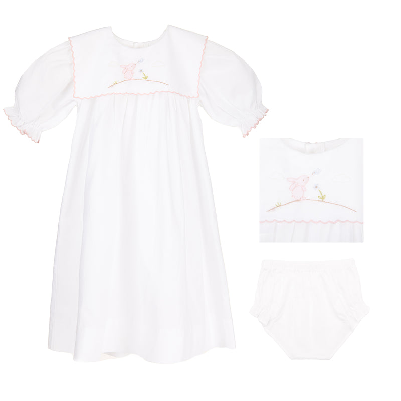 BABY SAILOR BUNNY COTTON DAYGOWN - Lenora