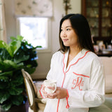 Vandy Cotton Nightshirt in Coral - Lenora