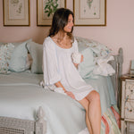 LIZA POINTELLE COTTON ROBE - Lenora