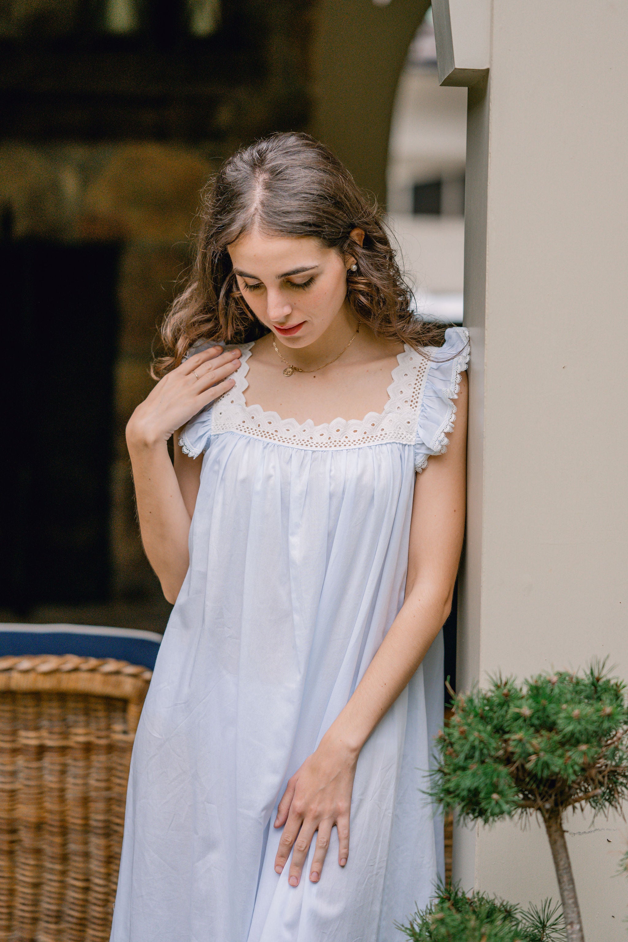 MAGGIE COTTON NIGHTGOWN - Lenora