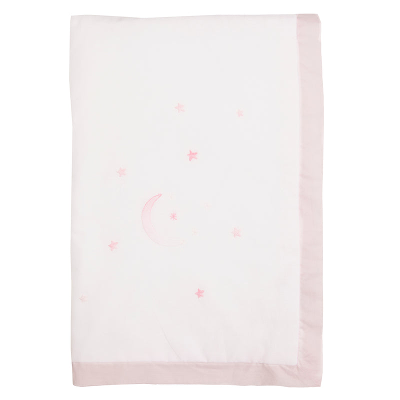 BABY OVER THE MOON COTTON STROLLER BLANKET - Lenora