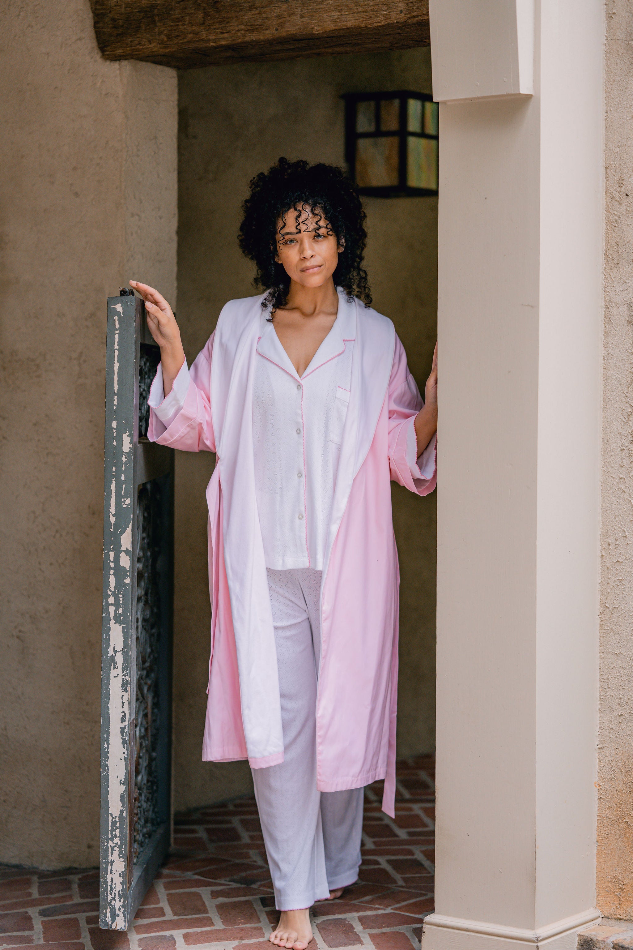 RACHAEL COTTON ROBE - Lenora