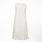 Eliza cotton embroidered sleeveless nightgown by Lenora