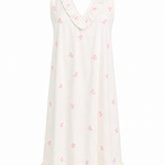 Eliza cotton embroidered sleeveless nightgown by Lenora