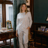 Peter Pan Collar Pajamas in Fall Harvest Print