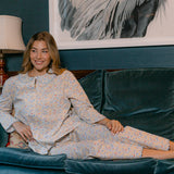 Peter Pan Collar Pajamas in Fall Harvest Print
