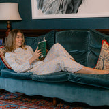 Peter Pan Collar Pajamas in Fall Harvest Print