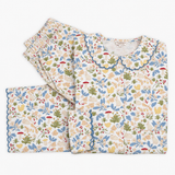 Peter Pan Collar Pajamas in Fall Harvest Print