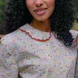 Peter Pan Collar Pajamas in Fall Harvest Print