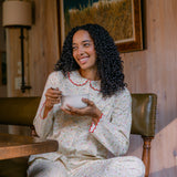 Peter Pan Collar Pajamas in Fall Harvest Print