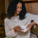 Peter Pan Collar Pajamas in Fall Harvest Print
