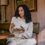 Peter Pan Collar Pajamas in Fall Harvest Print