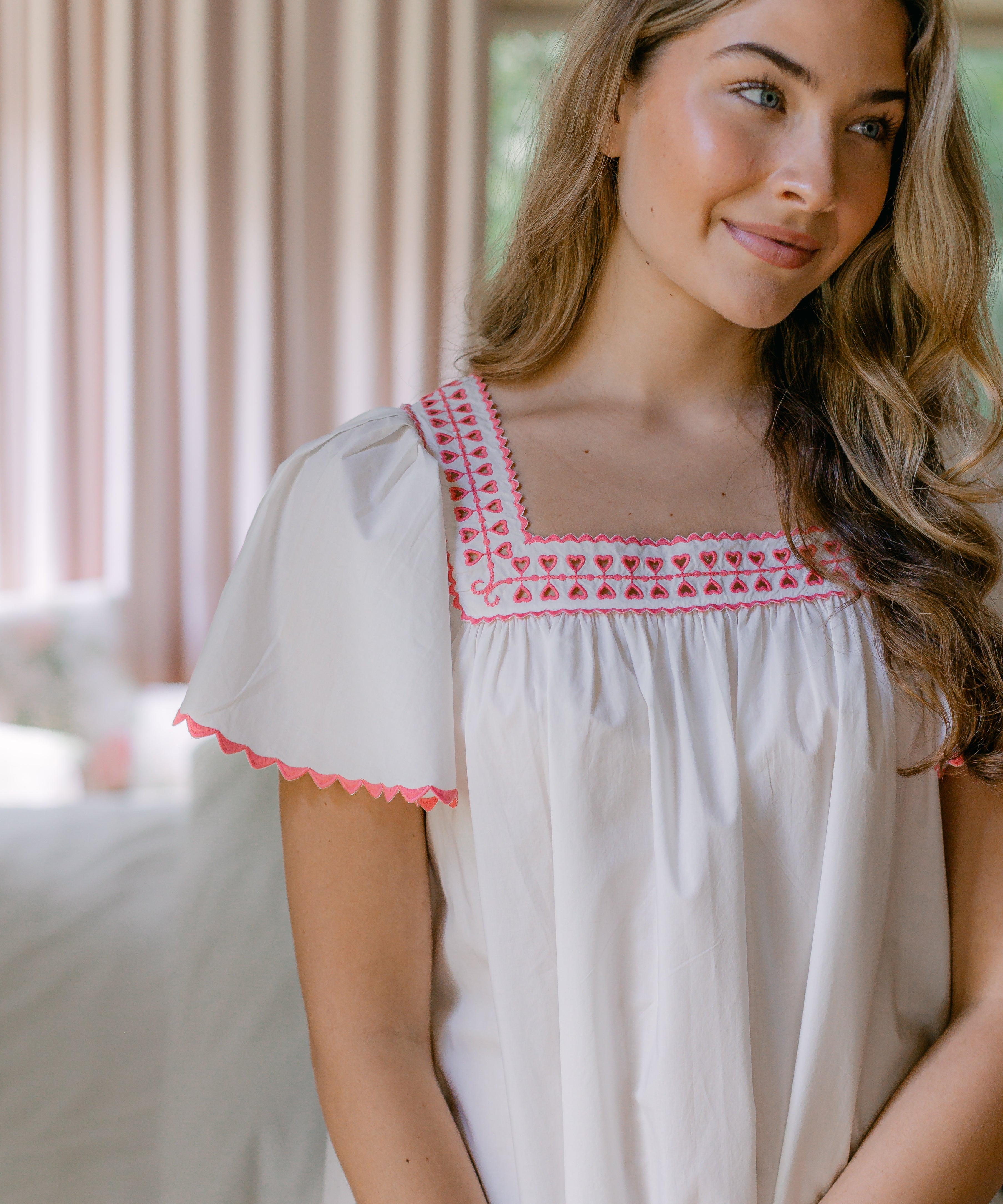 Rosie Heart Cotton Nightgown