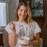 Vandy Scalloped Nightgown in English Garden Floral