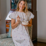Vandy Scalloped Nightgown in English Garden Floral