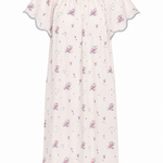 vandy scalloped trim cotton nightgown in English garden print by Lenora