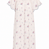 vandy scalloped trim cotton nightgown in English garden print by Lenora