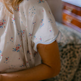 Vandy Scalloped Nightgown in English Garden Floral