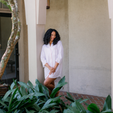 Vandy Scalloped Trim Cotton Nightshirt