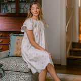 Vandy Scalloped Nightgown in English Garden Floral