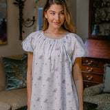 Vandy Scalloped Nightgown in English Garden Floral