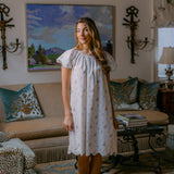 Vandy Scalloped Nightgown in English Garden Floral