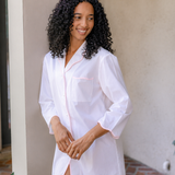 Vandy Scalloped Trim Cotton Nightshirt