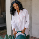 Vandy Scalloped Trim Cotton Nightshirt