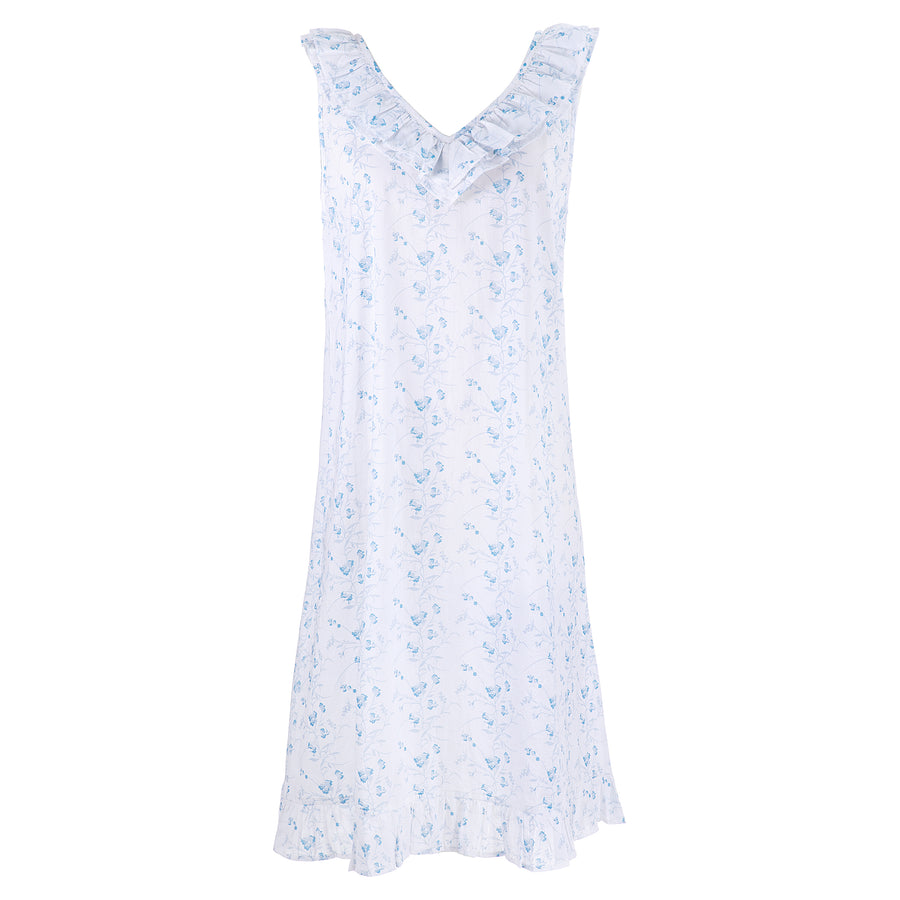 LILY COTTON RUFFLE NIGHTGOWN