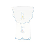 BABY BUNNY COTTON KNIT BIB & BURP SET - Lenora