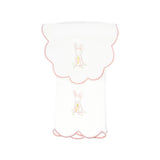 BABY BUNNY COTTON KNIT BIB & BURP SET - Lenora