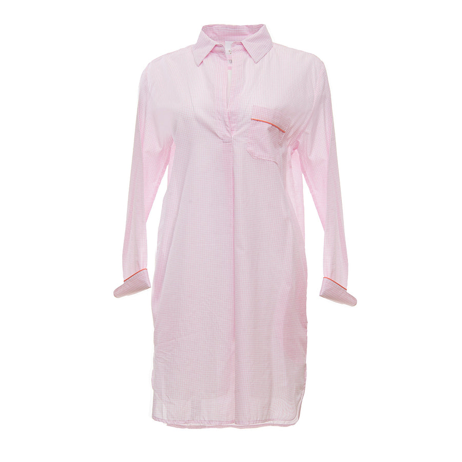 CLASSIC GINGHAM COTTON NIGHTSHIRT - Lenora