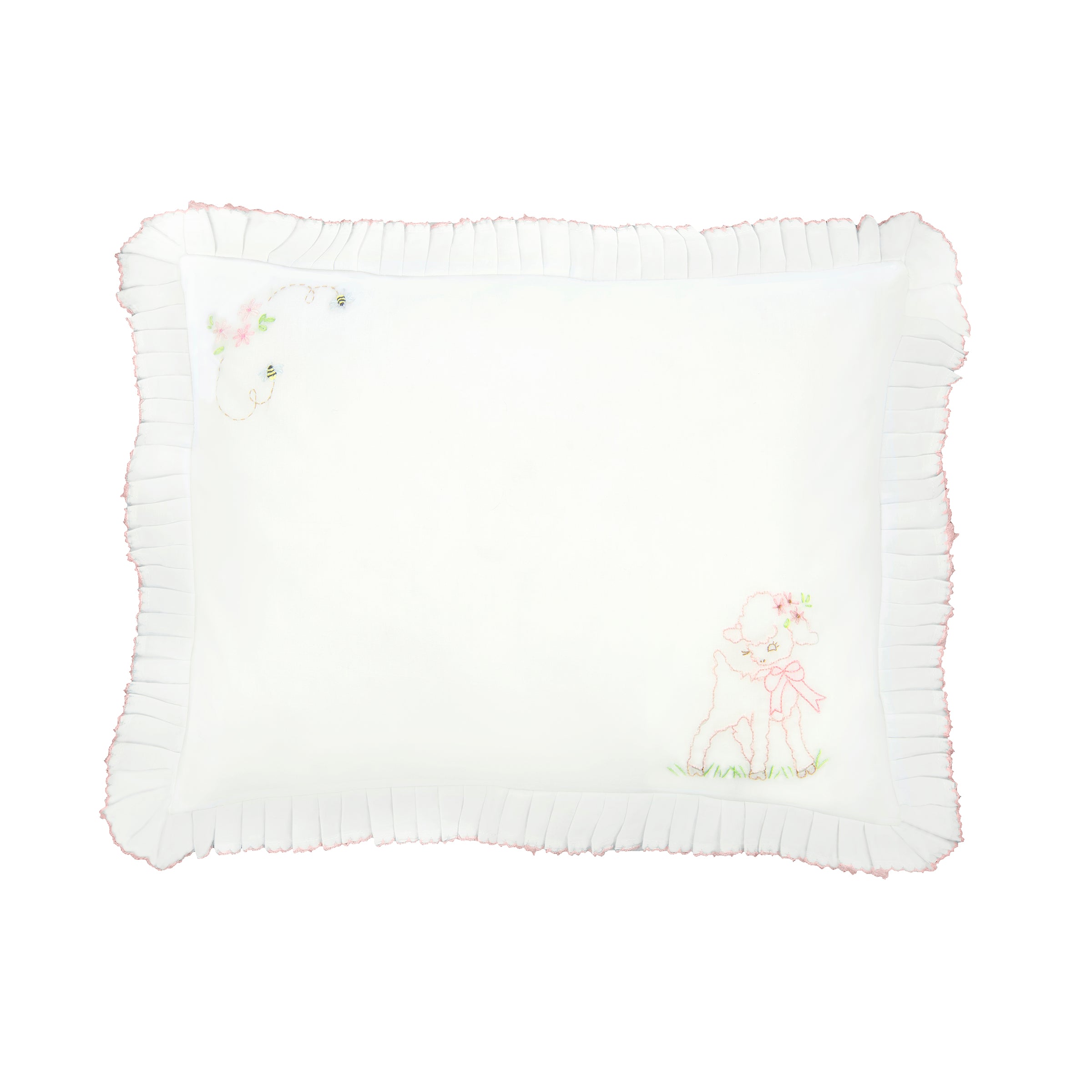 BABY LAMB & BEE COTTON PILLOW SHAM - Lenora