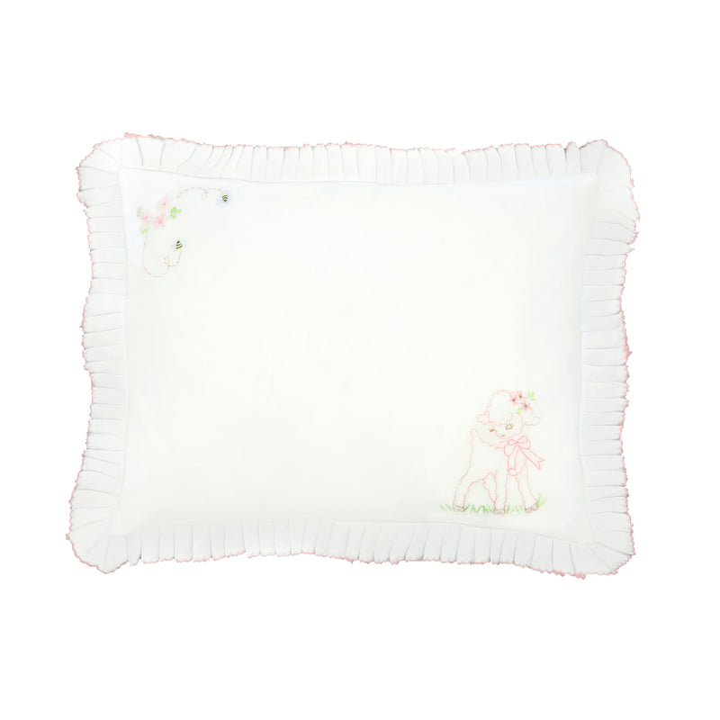 BABY LAMB & BEE COTTON PILLOW SHAM - Lenora