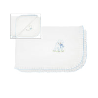 BABY LAMB & BEE COTTON STROLLER BLANKET - Lenora